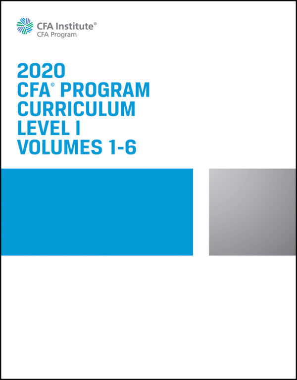 CFA program curriculum 2020 level i volumes 1-6 box set Ebook